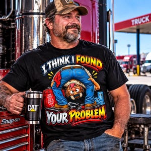 I Think I Found Your Problem Shirt | Funny Mechanic Shirt | Diesel Mechanic Tee | Truck Driver Gift