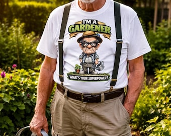 Camiseta de anciano gruñón / Camiseta divertida de abuelo / Camiseta de jardinería / Regalo para papá / Idea de regalo para jubilados / Camiseta del Día del Padre / Camiseta unisex / Día del Padre