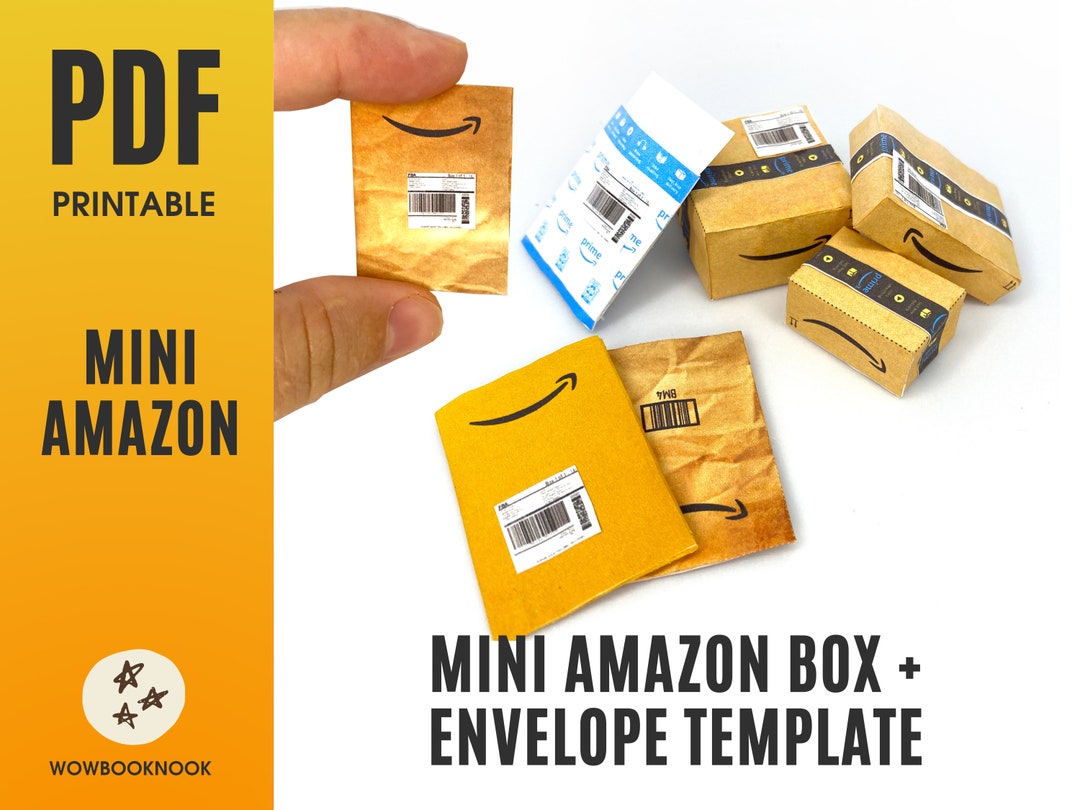 Miniature Amazon Packages and Envelopes ( 1:6 Scale) PDF Printable ...