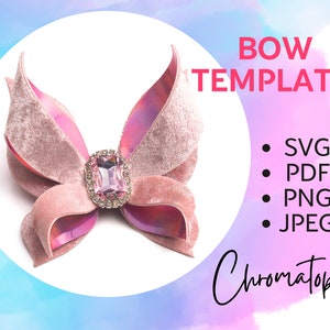 Elegante Schmetterling Haarschleife Muster - Bogen Vorlage SVG für Cricut und andere Schneidemaschinen - DIY Haarschleifen SVG Cut File
