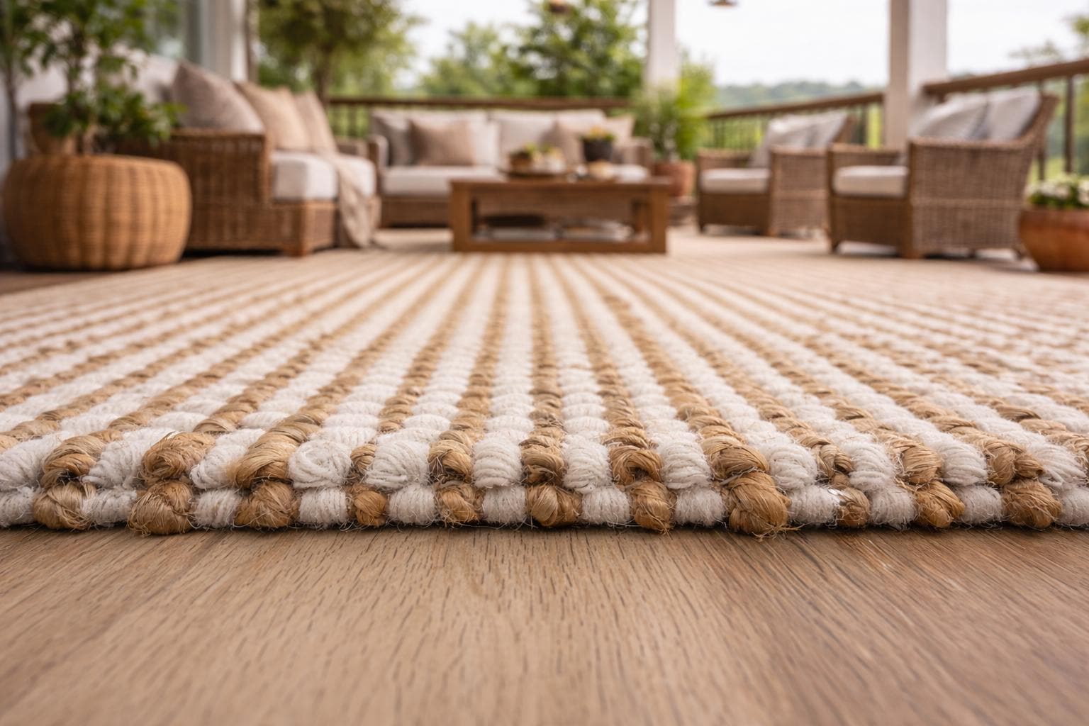 Vue Plate Du Tapis De Jute Tressé De Couleur Bleue Concept De Texture