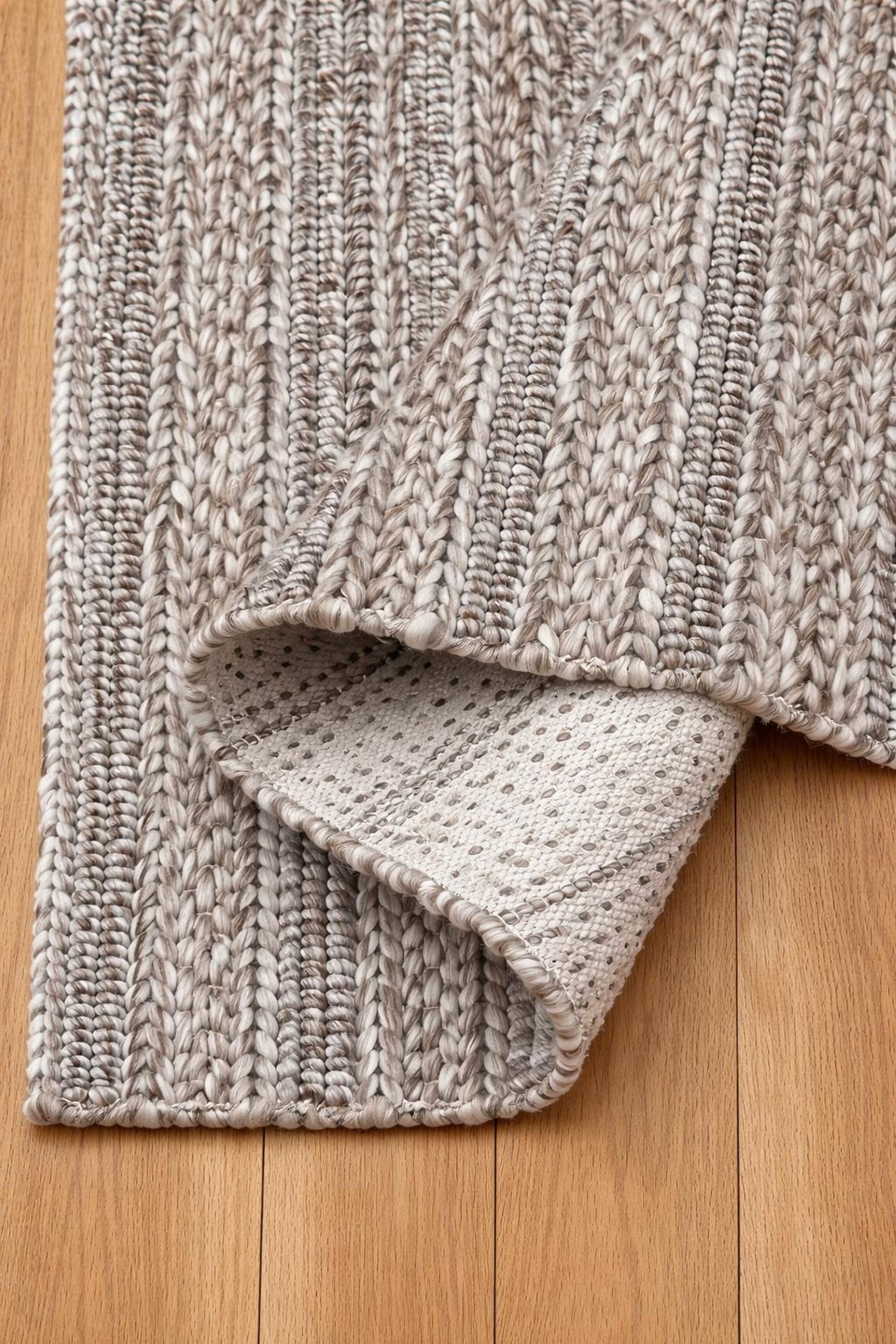 Chunky Boho Rug Handwoven Chunky Wool Rug: Braided Beige & Grey, Boho Farmhouse Style ...