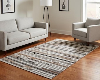 Large IKEA Brattby Cowhide Rug – Natural Brown and White – Approx