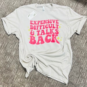 Drogi Trudny i Talks Back T-shirt dla dorosłych Bella Canvas