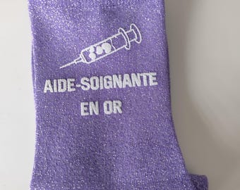 Calzini per infermieri/assistenti con paillettes - Taglia unica