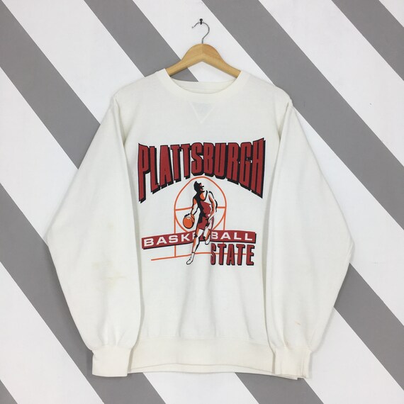 Vintage Plattsburgh Cardinals Basketball Sweatshi… - image 1