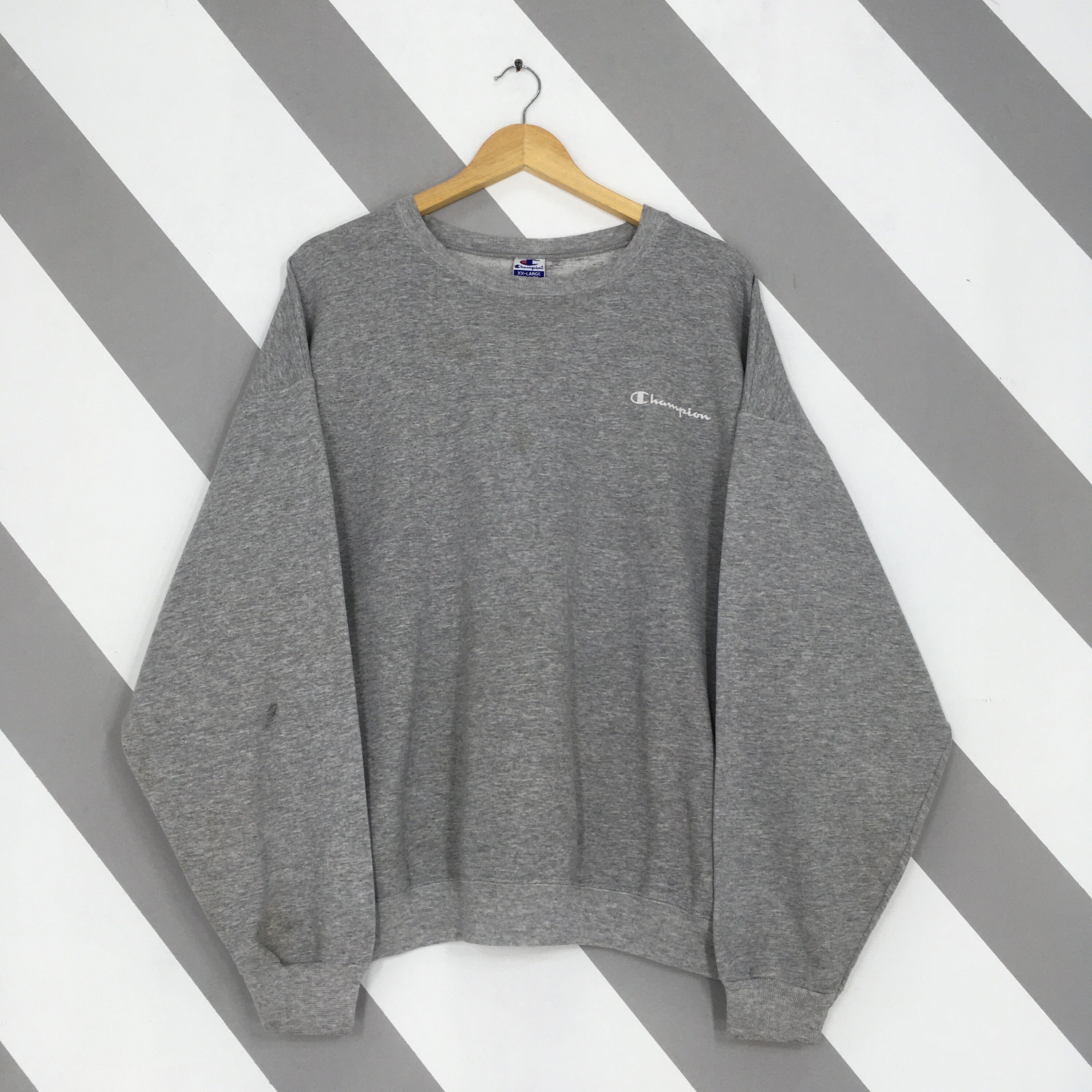 Buy Vintage Champion Authentic Athletic Apparel Boxy Sweatshirt Xxlarge Champion Spell Out Crewneck Champion Usa Script Logo Sweater Size XXL Online in India Etsy