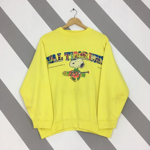 Vintage Snoopy Peanuts Ski Val Thorens Sweatshirt… - image 1