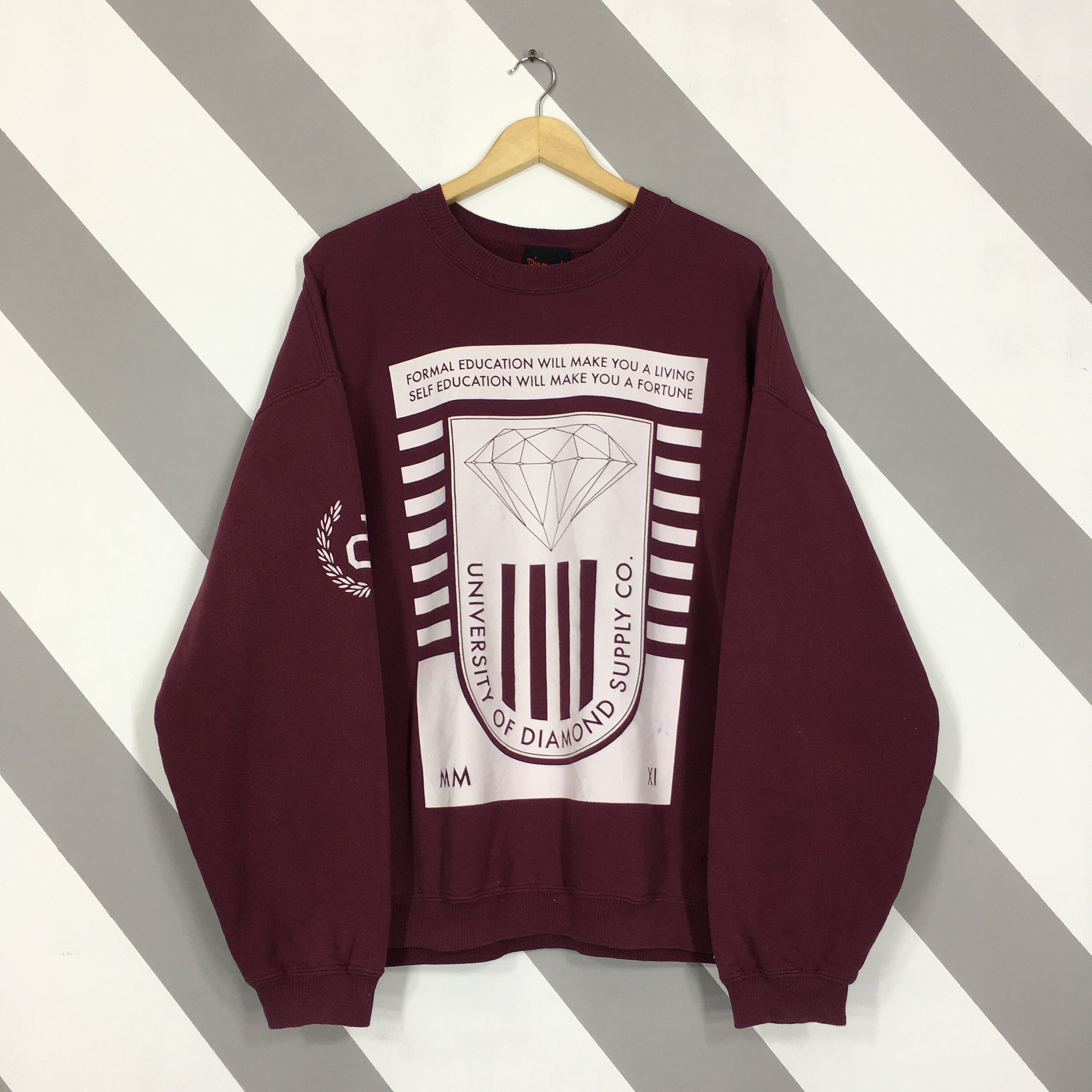 Maroon diamond supply shirt deals
