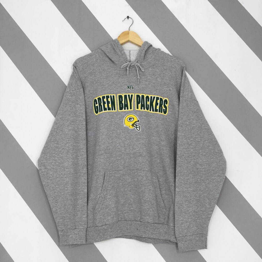NFL GREEN BAY PACKERS Logo Sweatshirt, Men's Size XL unclear gray type Vintage Second Hand main image 0