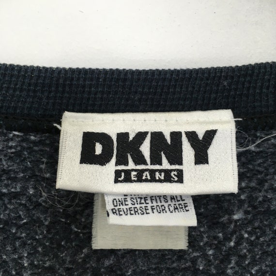 Vintage 90s Dkny Jeans Usa Boxy Sweatshirt Large … - image 5