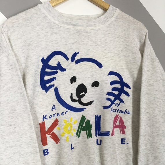 Vintage 90s Olivia Newton Koala Blue Sweatshirt M… - image 3