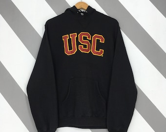 Vintage Y2K University of Southern California sweat à capuche petit pull brodé USC USC Trojans Ncaa pull noir taille S