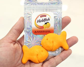 Goldfish Crackers Fridge Magnets,  Easter Gift, Kitchen Decor, Set of 2