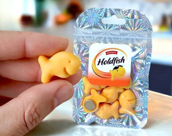 Holdfish Fridge Magnets Set of 6 Pcs, Goldfish Crackers Lovers Gift Idea