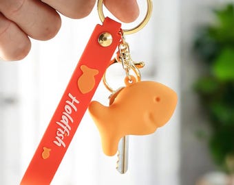 Goldfish Cracker Keychain, Nostalgic Foodie Gift