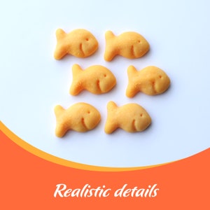 Holdfish Fridge Magnets Set of 6 Pcs, Goldfish Crackers Lovers Gift Idea, Mother's Day Gift image 2