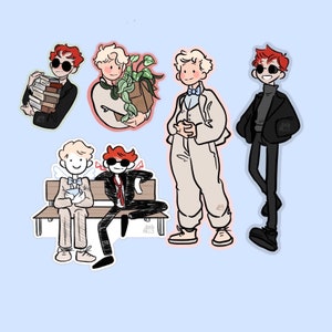 Good Omens Stickers!- Crowley and Aziraphale, Ineffable Husbands