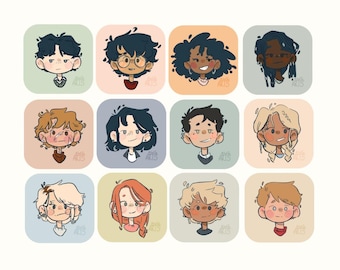 Marauders Era Characters Inspired Stickers