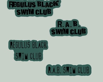 Regulus Black Swim Club Marauders Era Stickers
