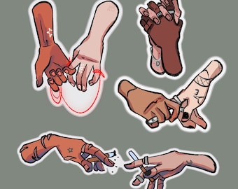 Marauders Era Ship Hand Stickers- Wolfstar, Jegulus, Dorlene, Rosekiller