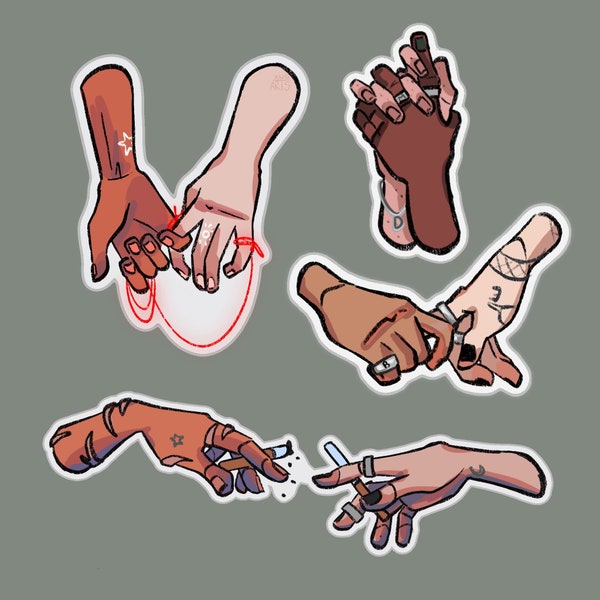 Marauders Era Ship Hand Stickers- Wolfstar, Jegulus, Dorlene, Rosekiller