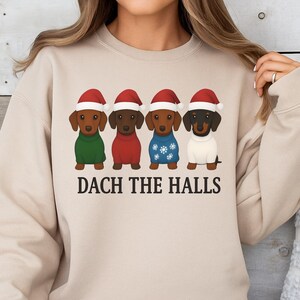 Christmas Dachshund Sweatshirt, Dachshund Christmas Sweater, Holiday Wiener Dog Gifts