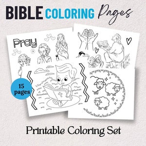 Bible Verse Coloring Page, Bible Coloring, Bible Worksheet, Sunday School, Sunday School Printable, Christian Preschool, Preschool Worksheet