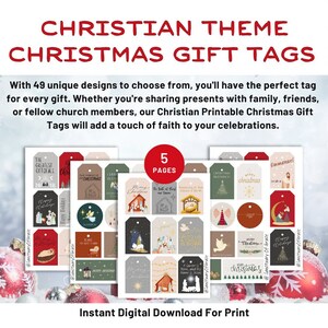 Printable Christmas Gift Tags, Christmas Gift Tags Printable, Printable ...