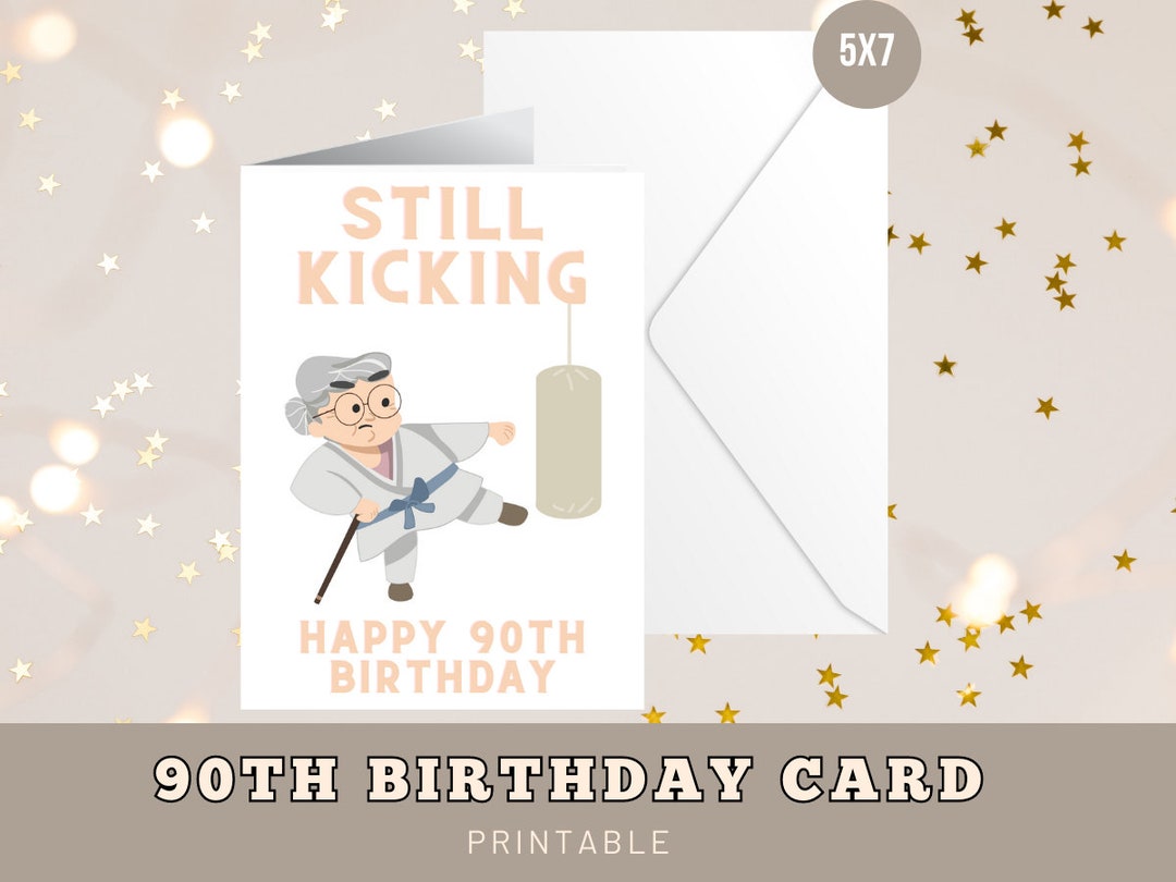 90th Birthday Card Happy 90th Birthday Funny 90th Birthday - Etsy
