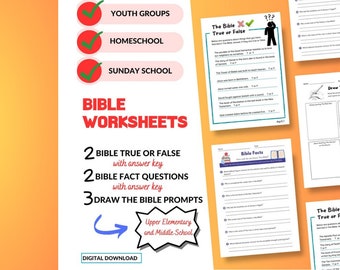 Feuilles d'exercices, Étude de la Bible pour enfants, Étude de la Bible à imprimer, Feuilles d'exercices pour chrétiens, Ecole du dimanche, Feuilles d'exercices pour l'étude de la Bible, Guide d'étude de la Bible