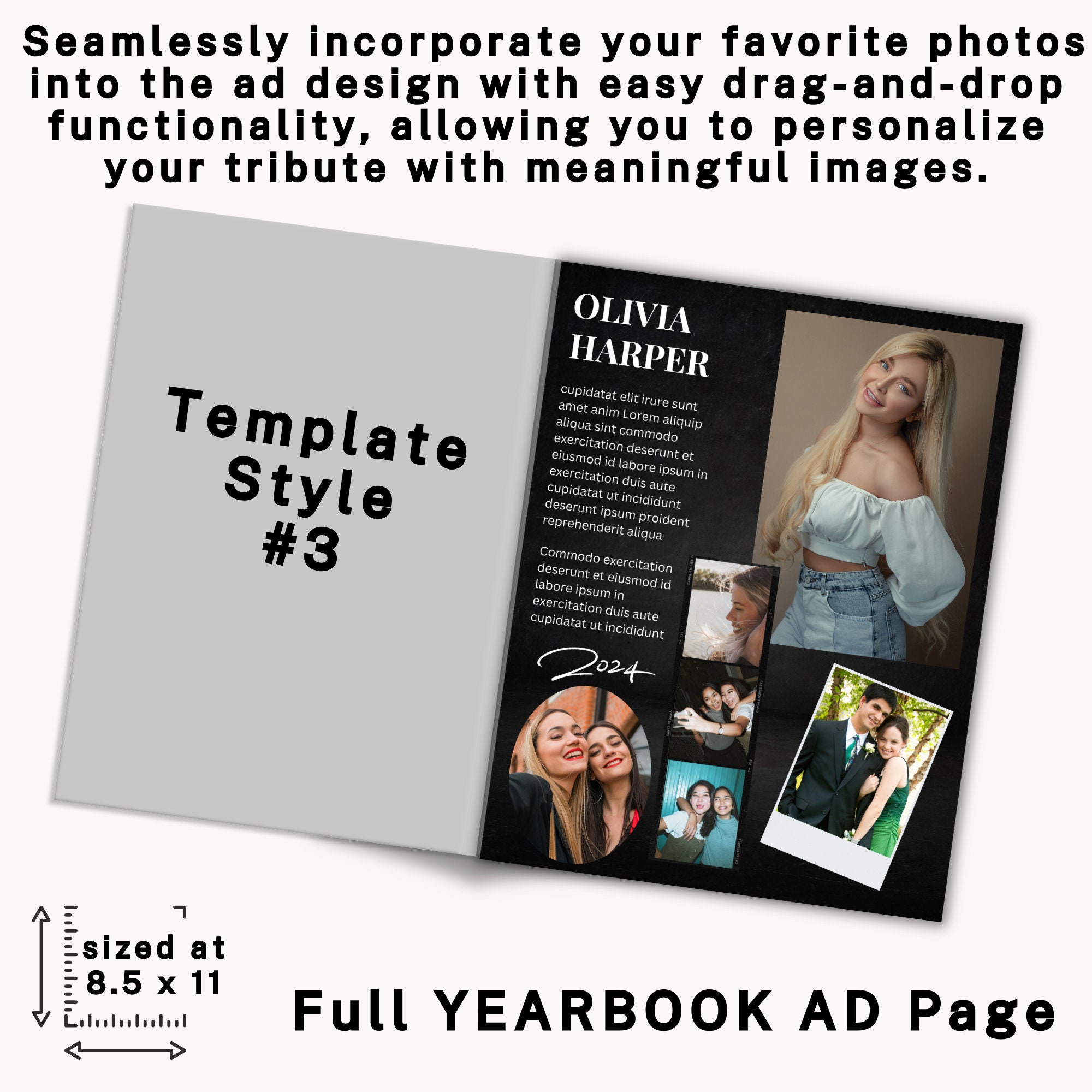 Full Page Yearbook Ads, Yearbook Ad Template, Senior Yearbook Ad Full Page Yearbook Ads, Yearbook Ad Template, Senior Yearbook Ad