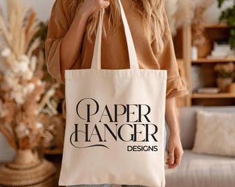 Liberty Bags OAD113 Canvas Tote Bag Mockup Natural, Canvas Bag Mockup (Digital Download)