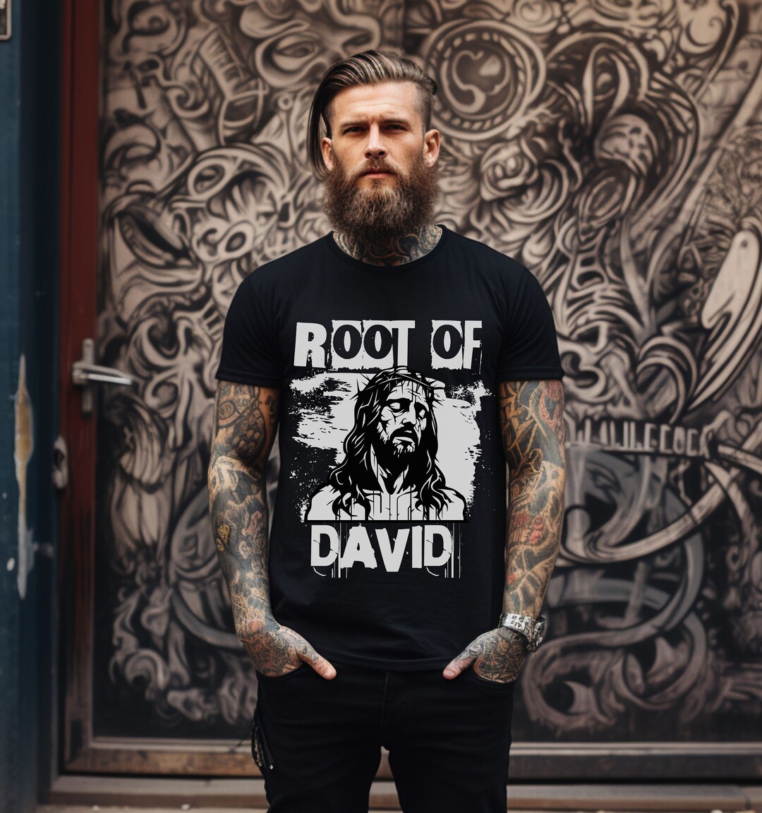Mens Christian T Shirts, Root of David, Christian Clothes, Jesus is