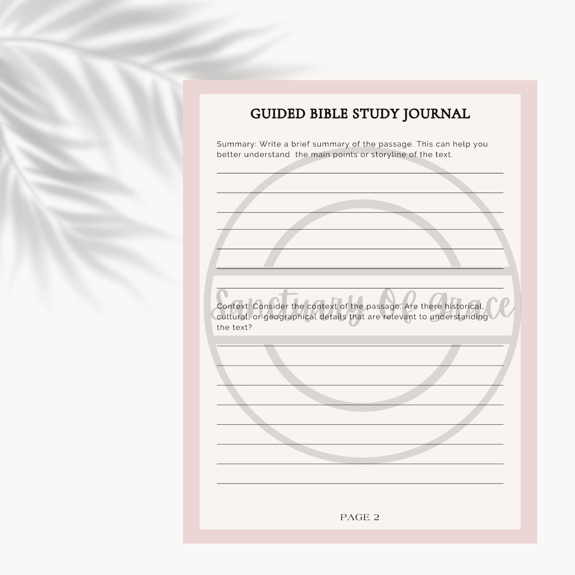 Bible Study Journal, Bible Study Guide, Bible Study Template, Bible ...