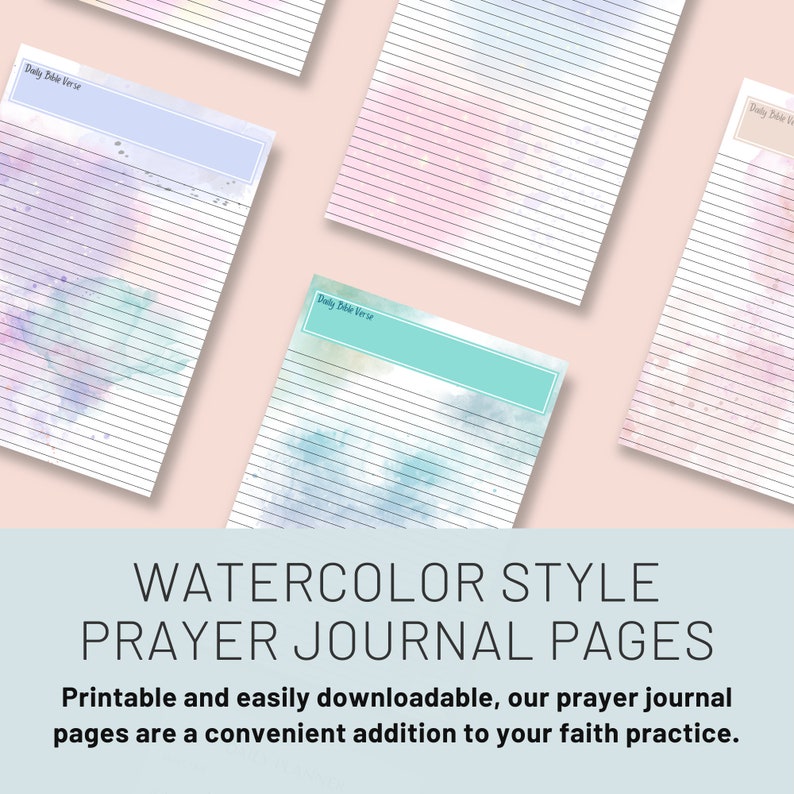 Prayer Journal Printable, Prayer Journal for Women, Devotional Journal ...