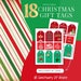 Holiday Gift Tags, Printable Christmas Tags, Printable Christmas Gift ...