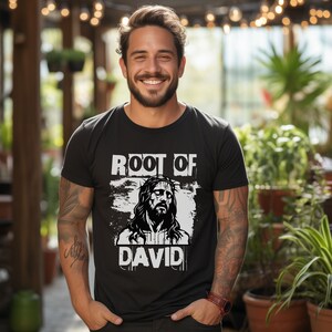 Mens Christian T Shirts, Root of David, Christian Clothes, Jesus is