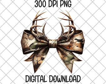 Arco de camuflaje Coquette PNG 300 DPI, Arco de camuflaje por sublimación, PNG de caza de ciervos, Esposa de caza, Arco de camuflaje femenino