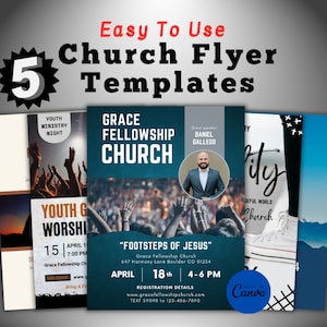 Church Flyer, Church Flyer Template, Event Flyer, Church Flyer Canva, Church Flyer Invite, Conference Flyer, Sunday Service