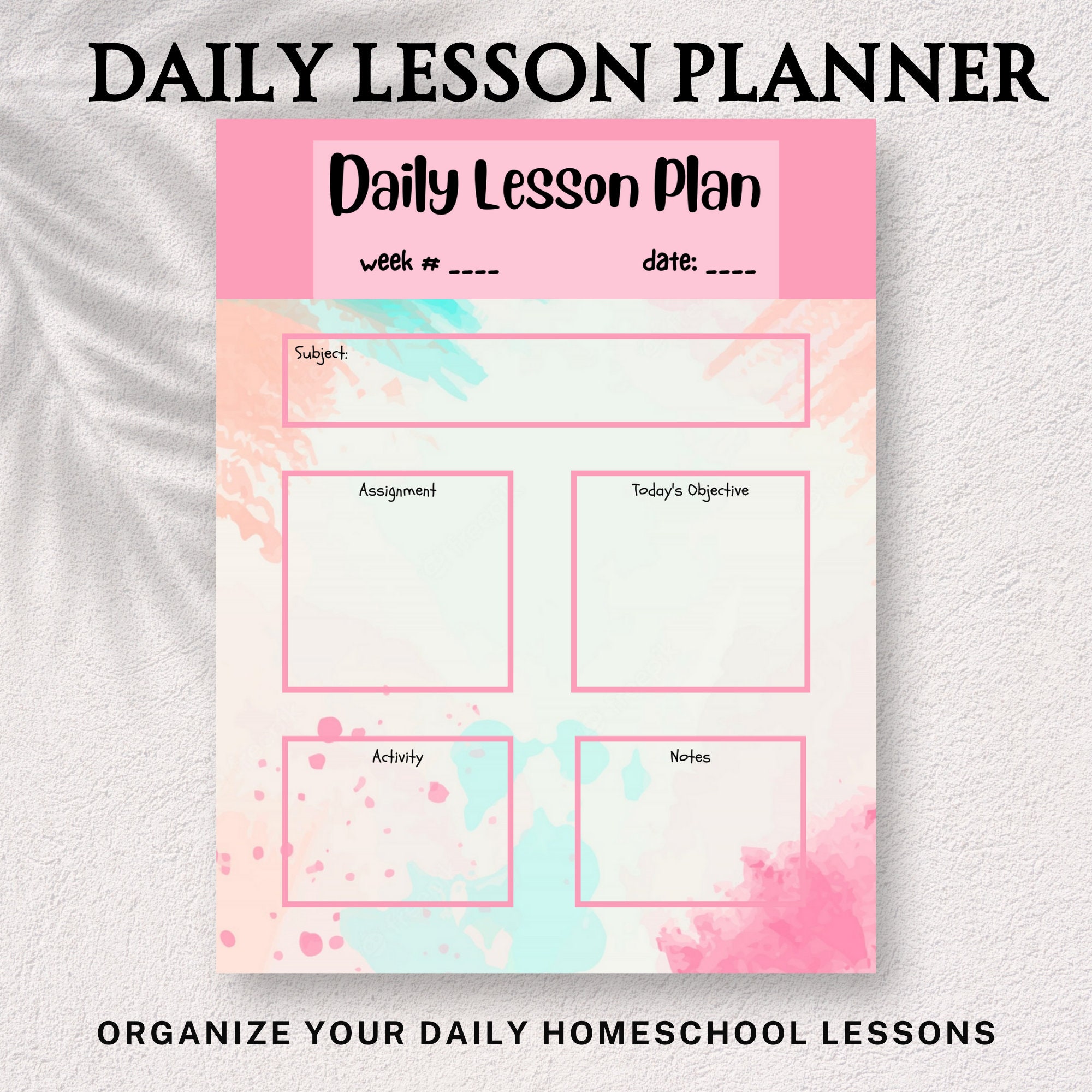 Printable homeschool planner homeschool planner homeschool schedule