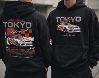 JDMカーパーカー｜ジャパニーズドリフトストリートウェア｜オーバーサイズレーシングスウェットシャツ｜ユニセックスカーラバーギフト