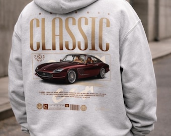 Jag är inte gammal, jag är klassisk hoodie - vintagebilälskare - rolig Gearhead-tröja