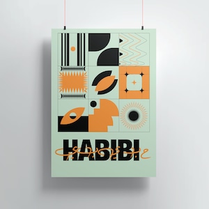 Habibi wall poster