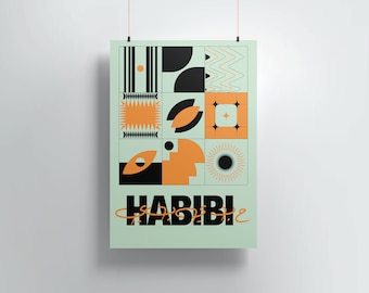 Habibi wall poster