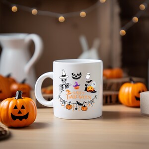 Party Gift, Ghost Mug, Halloween Home Presents, Ghostly Mugs, Gift, Office Coworker, Gifts Halloween Lover Coffee Cup, Coffee Mug