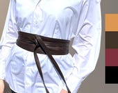 Cintura Donna In Pelle PU A Fiocco – Larga E Avvolgente, Marrone, Taglia Unica, Perfetta Per Abiti E Gonna - 3