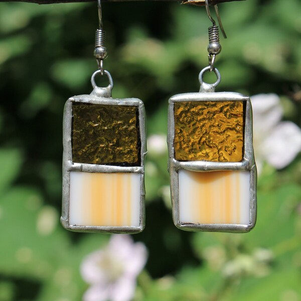 Stained Glass Earrings Etsy