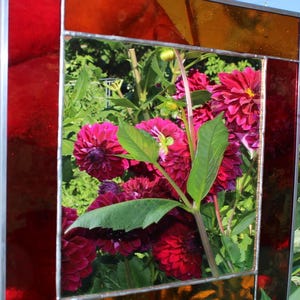 Stained glass mirror