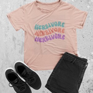 Funky Pastel Herbivore Tee